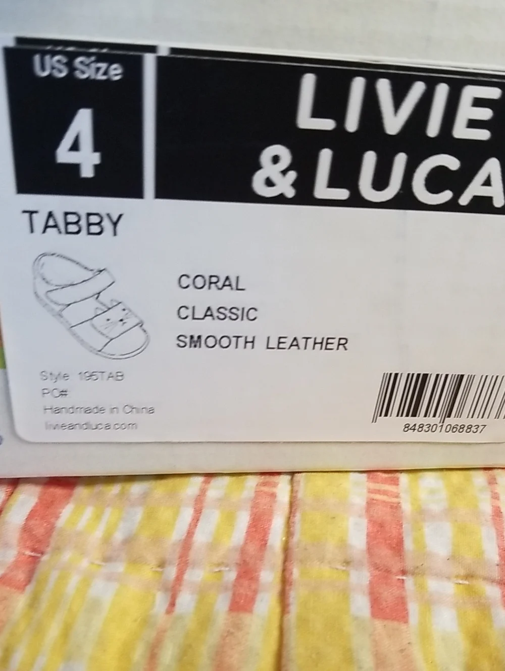 Livie & Luca Kids' Coral Leather Adjustable Sandals Size 4 Tabby